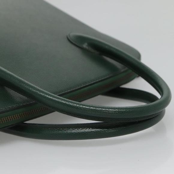 CELINE Hand Bag Leather Green Auth ep7982 - Picture 7 of 16